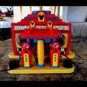 SOLD. Disney Mickey Mouse Gas n Wash Toy Car Wash and Gas Station